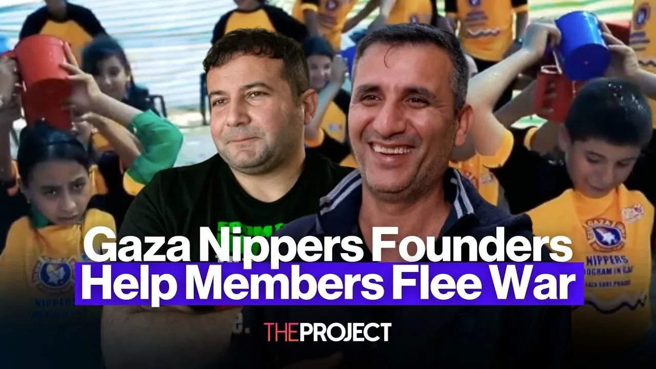 How Gaza Swimming Club Founders Help Members Flee War | The Project