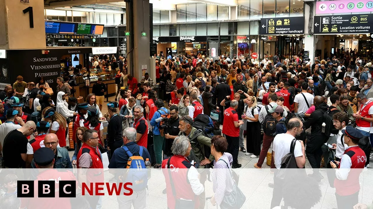 French Train Network Hit By ‘Malicious’ Attacks Before Olympics Ceremony, Rail Firm Says | BBC News