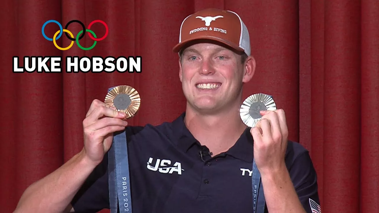 Swimmer Luke Hobson Discusses Winning Two Olympic Medals in Paris | Nevada Sports Net