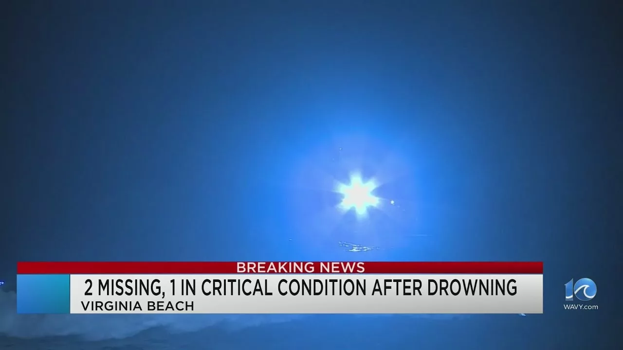 One Male in Critical Condition After Drowning on Oceanfront, Two Still Missing | WAVY TV 10